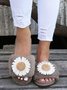 Daisy Furry Home Slippers One Size Small