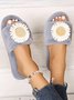 Daisy Furry Home Slippers One Size Small