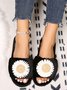 Daisy Furry Home Slippers One Size Small