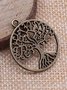 DIY Tree of Life Pattern Pendants Bracelets Necklaces Jewelry Accessories Thanksgiving Christmas Gifts