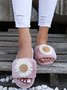 Daisy Furry Home Slippers One Size Small