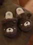 Cartoon Bear Shape Non-slip Warm Home Slippers
