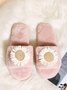 Daisy Furry Home Slippers One Size Small