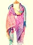 Ethnic Jacquard Colorful Ethnic Pattern Long Scarf Shawl Scarf Dual Use