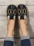 Bohemian Ethnic Style Geometric Straw Sole Portable Shoe