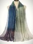 Casual Bali Gradient Pattern Scarf Silk Shawl Scarf