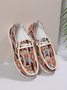 Boho Canvas Ethnic Flats