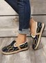 Bohemian Ethnic Style Geometric Straw Sole Portable Shoe