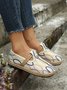 Bohemian Ethnic Style Geometric Straw Sole Portable Shoe