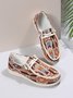 Boho Canvas Ethnic Flats