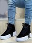 Women's Comfort Platform Lace Up High-Top Sneakers