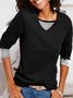 Striped Loose Crew Neck Sweatshirt