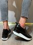 Glossy Slip-on Slip-on Inner Heightening Platform Wedge Sneakers