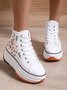 Ethnic Embroidered Floral High-Top Platform Espadrilles