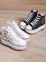 Ethnic Embroidered Floral High-Top Platform Espadrilles