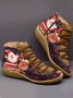 Christmas Comfort Soft Lightweight Short Lace-Up Boots