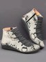 Christmas Comfort Soft Lightweight Short Lace-Up Boots