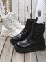 Down Panel Thermal Biker Boots