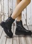 Down Panel Thermal Biker Boots