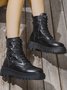 Down Panel Thermal Biker Boots