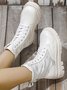 Down Panel Thermal Biker Boots