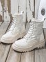 Down Panel Thermal Biker Boots
