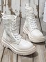 Down Panel Thermal Biker Boots