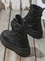 Down Panel Thermal Biker Boots