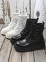 Down Panel Thermal Biker Boots