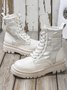 Down Panel Thermal Biker Boots