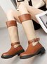 Vintage Ethnic Floral Embroidered Western Cowboy Boots Rider Boots