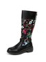 Vintage Ethnic Floral Embroidered Western Cowboy Boots Rider Boots