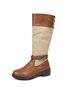 Vintage Ethnic Floral Embroidered Western Cowboy Boots Rider Boots