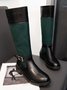 Vintage Ethnic Floral Embroidered Western Cowboy Boots Rider Boots