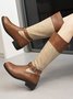 Vintage Ethnic Floral Embroidered Western Cowboy Boots Rider Boots