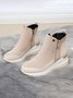 Faux Suede Panel Sports Booties