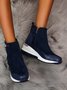 Faux Suede Panel Sports Booties