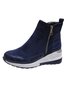 Faux Suede Panel Sports Booties
