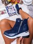 Faux Suede Panel Sports Booties