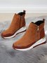 Faux Suede Panel Sports Booties