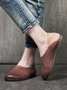Vintage Casual Patchwork Flats