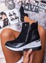Faux Suede Panel Sports Booties
