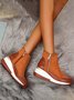 Faux Suede Panel Sports Booties