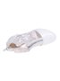 Lace Rhinestone Mesh Panel Crystal Chunky Heel Wedding Booties
