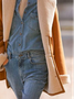 Plain Suede Shawl Collar Teddy Jacket