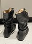 Tiger Metal Trim Crinkle Boots