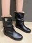 Tiger Metal Trim Crinkle Boots