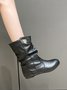 Tiger Metal Trim Crinkle Boots