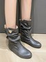 Tiger Metal Trim Crinkle Boots
