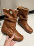 Tiger Metal Trim Crinkle Boots